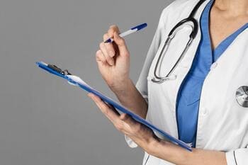 врач записывает рекомендации по лечению сумеречного состояния